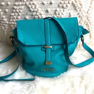 MSK Vegan Leather Teal Crossbody